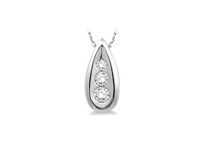 Rhodium Plated | CZ Studded Pendants